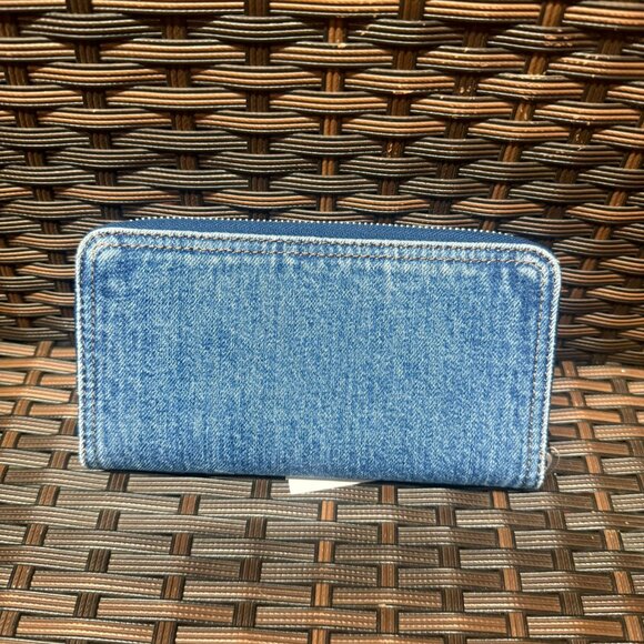 coach Long Zip Around Wallet In Denim cao79 - Picture 2 of 6